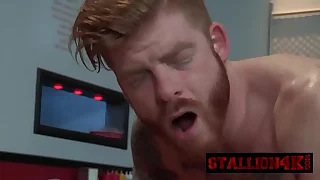 Glorious detached upper-cut gives his ass to a big stud
